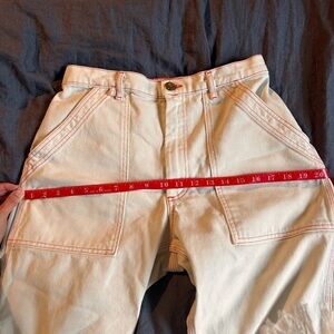 Big Bud Press Cream Flare & Wide Leg Jeans